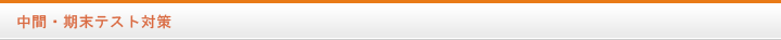 中間・期末テスト対策